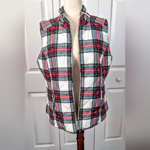 Crown & Ivy Multicolor Plaid Vest